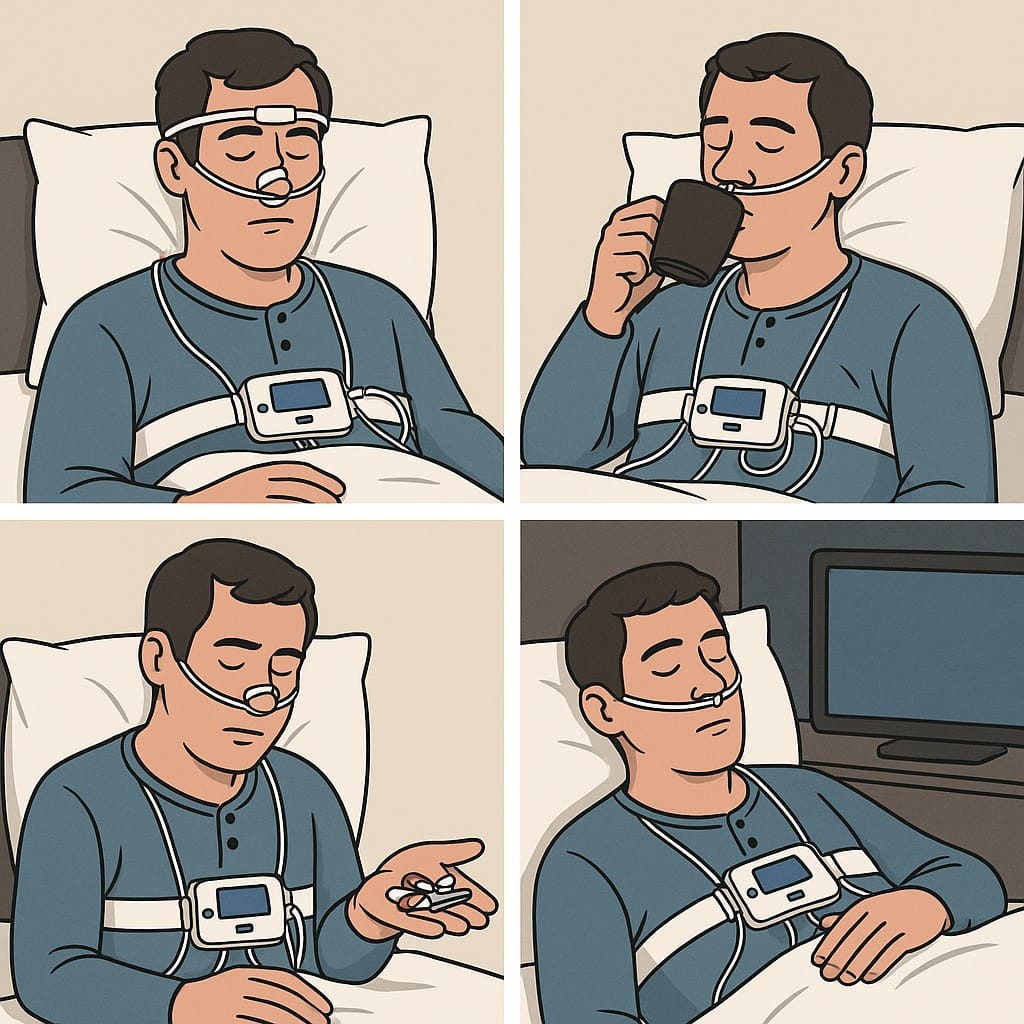 اشتباهات رایج در حین انجام تست خواب